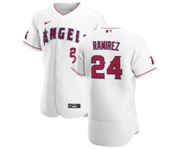 Men's Nike Los Angeles Angels #24 Noe Ramirez White Home 2020 Authentic Player Baseball Jersey