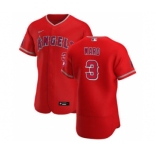 Men's Nike Los Angeles Angels #3 Taylor Ward Red Alternate 2020 Authentic Player Baseball Jersey