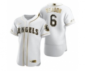 Men's Nike Los Angeles Angels #6 Anthony Rendon White 2020 Authentic Golden Edition Baseball Jersey