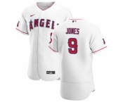 Men's Nike Los Angeles Angels #9 Jahmai Jones White Home 2020 Authentic Player Baseball Jersey