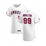 Men's Nike Los Angeles Angels #99 Keynan Middleton White Home 2020 Authentic Player Baseball Jersey