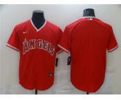 Men's Nike Los Angeles Angels Blank Red Alternate Stitched Baseball Jersey