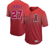 Men's Nike Los Angeles Angels Of Anaheim #27 Mike Trout Red Drift Fashion MLB Jersey