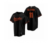 Men's Baltimore Orioles #11 Jose Iglesias Nike Black Replica Alternate Jersey