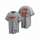 Men's Baltimore Orioles #12 Roberto Alomar Nike Gray Replica Road Jersey