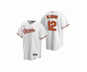 Men's Baltimore Orioles #12 Roberto Alomar Nike White 2020 Replica Home Jersey