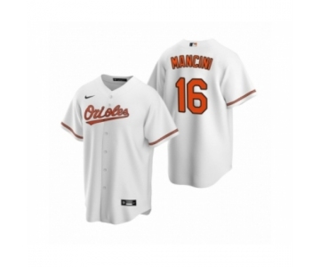 Men's Baltimore Orioles #16 Trey Mancini Nike White 2020 Replica Home Jersey