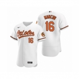 Men's Baltimore Orioles #16 Trey Mancini Nike White Authentic 2020 Home Jersey