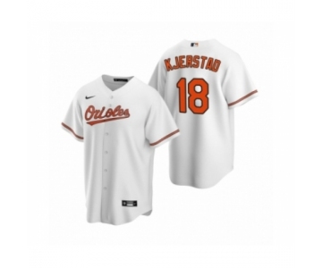 Men's Baltimore Orioles #18 Heston Kjerstad White 2020 MLB Draft Replica Home Jersey