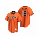 Men's Baltimore Orioles #19 Chris Davis Nike Orange Cooperstown Collection Alternate Jersey