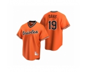 Men's Baltimore Orioles #19 Chris Davis Nike Orange Cooperstown Collection Alternate Jersey