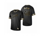 Men's Baltimore Orioles 2019 Golden Edition #48 Richard Bleier Black Jersey