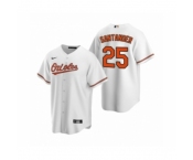 Men's Baltimore Orioles #25 Anthony Santander Nike White 2020 Replica Home Jersey