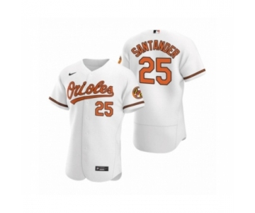 Men's Baltimore Orioles #25 Anthony Santander Nike White Authentic 2020 Home Jersey