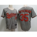 Men's Baltimore Orioles #35 Adley Rutschman Grey Stitched Flex Base Nike Jersey