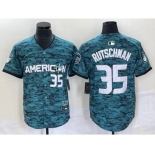 Men's Baltimore Orioles #35 Adley Rutschman Teal 2023 All Star Cool Base Stitched Baseball Jersey