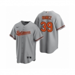 Men's Baltimore Orioles #39 Renato Nunez Nike Gray Replica Road Jersey