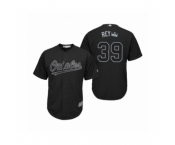 Men's Baltimore Orioles #39 Renato Nunez Rey Black 2019 Players Weekend Replica Jersey