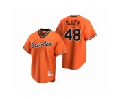 Men's Baltimore Orioles #48 Richard Bleier Nike Orange Cooperstown Collection Alternate Jersey