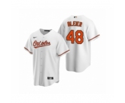 Men's Baltimore Orioles #48 Richard Bleier Nike White 2020 Replica Home Jersey