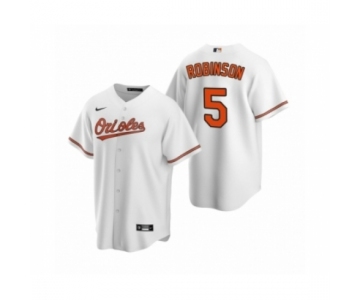 Men's Baltimore Orioles #5 Brooks Robinson Nike White 2020 Replica Home Jersey