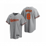 Men's Baltimore Orioles #8 Cal Ripken Jr. Nike Gray Replica Road Jersey