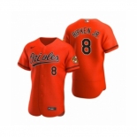 Men's Baltimore Orioles #8 Cal Ripken Jr. Nike Orange Authentic 2020 Alternate Jersey