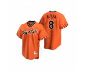 Men's Baltimore Orioles #8 Cal Ripken Jr. Nike Orange Cooperstown Collection Alternate Jersey