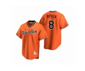 Men's Baltimore Orioles #8 Cal Ripken Jr. Nike Orange Cooperstown Collection Alternate Jersey