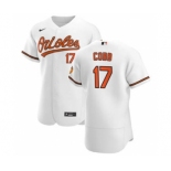 Men's Nike Baltimore Orioles #17 Alex Cobb White Home 2020 Authentic Player Baseball Jersey