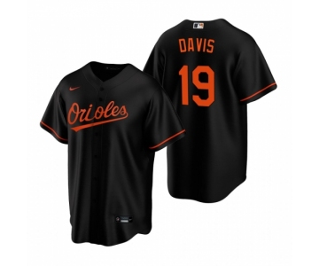 Men's Nike Baltimore Orioles #19 Chris Davis Black Alternate Stitched Baseball Jersey