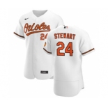 Men's Nike Baltimore Orioles #24 DJ Stewart White Home 2020 Authentic Player Baseball Jersey