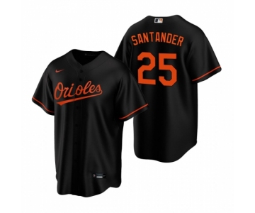 Men's Nike Baltimore Orioles #25 Anthony Santander Black Alternate Stitched Baseball Jersey