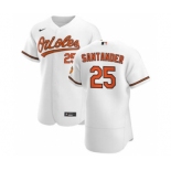 Men's Nike Baltimore Orioles #25 Anthony Santander White Home 2020 Authentic Player Baseball Jersey