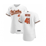 Men's Nike Baltimore Orioles #41 David Hess White Home 2020 Authentic Player Baseball Jersey