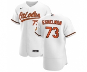 Men's Nike Baltimore Orioles #73 Thomas Eshelman White Home 2020 Authentic Player Baseball Jersey