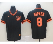 Men's Nike Majestic Baltimore Orioles #8 Cal Ripken Black M&N MLB Jersey