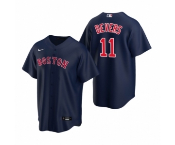 Boston Red Sox #11 Rafael Devers Nike Navy Replica Alternate Jersey