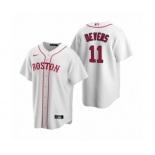 Boston Red Sox #11 Rafael Devers Nike White Replica Alternate Jersey