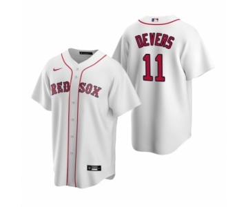 Boston Red Sox #11 Rafael Devers Nike White Replica Home Jersey