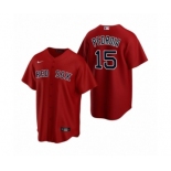 Boston Red Sox #15 Dustin Pedroia Nike Red Replica Alternate Jersey