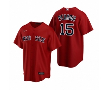 Boston Red Sox #15 Dustin Pedroia Nike Red Replica Alternate Jersey