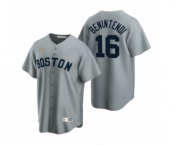 Boston Red Sox #16 Andrew Benintendi Nike Gray Cooperstown Collection Road Jersey