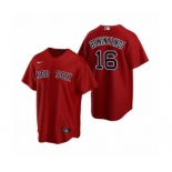 Boston Red Sox #16 Andrew Benintendi Nike Red Replica Alternate Jersey