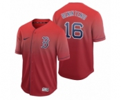 Boston Red Sox #16 Andrew Benintendi Red Fade Nike Jersey