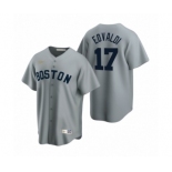 Boston Red Sox #17 Nathan Eovaldi Nike Gray Cooperstown Collection Road Jersey