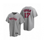 Boston Red Sox #17 Nathan Eovaldi Nike Gray Replica Road Jersey