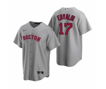 Boston Red Sox #17 Nathan Eovaldi Nike Gray Replica Road Jersey