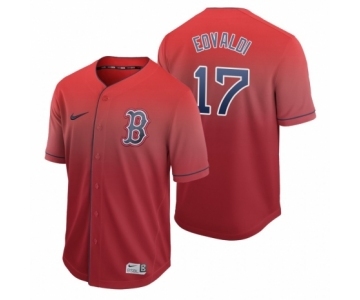 Boston Red Sox #17 Nathan Eovaldi Red Fade Nike Jersey