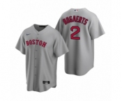 Boston Red Sox #2 Xander Bogaerts Nike Gray Replica Road Jersey